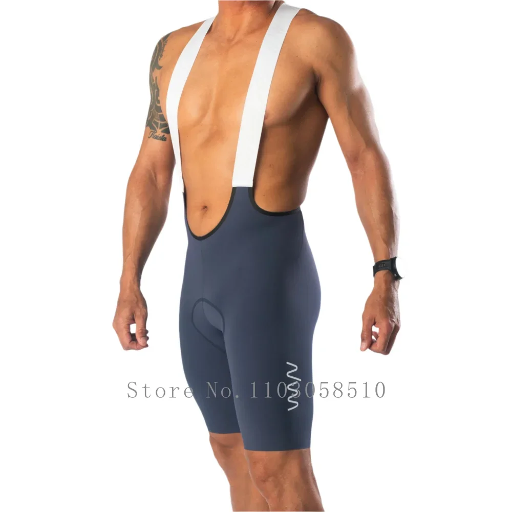 Cycling Commute Shorts - Męskie spodenki rowerowe na szelkach, długie